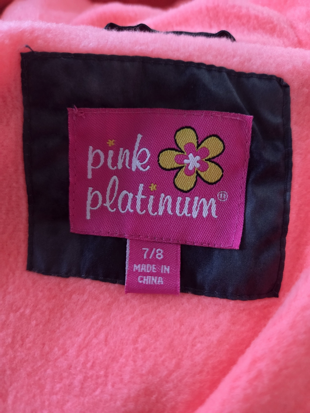 Pink Platinum Bright Pink Girls' Fleece Jacket
